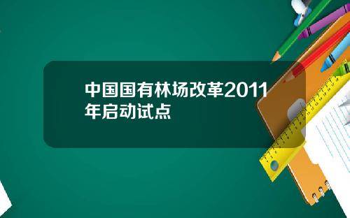 中国国有林场改革2011年启动试点