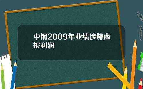 中钢2009年业绩涉嫌虚报利润