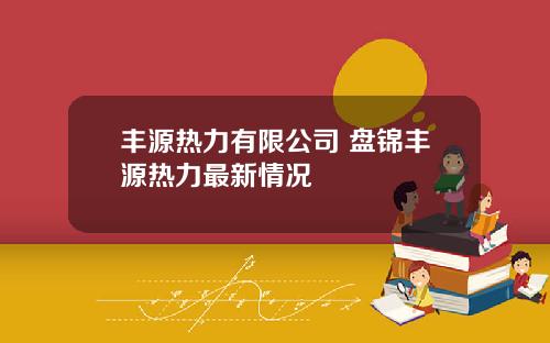 丰源热力有限公司 盘锦丰源热力最新情况