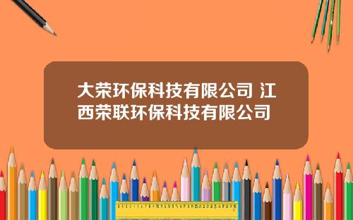 大荣环保科技有限公司 江西荣联环保科技有限公司