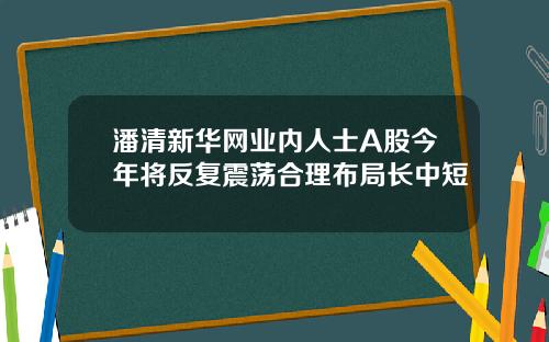 潘清新华网业内人士A股今年将反复震荡合理布局长中短