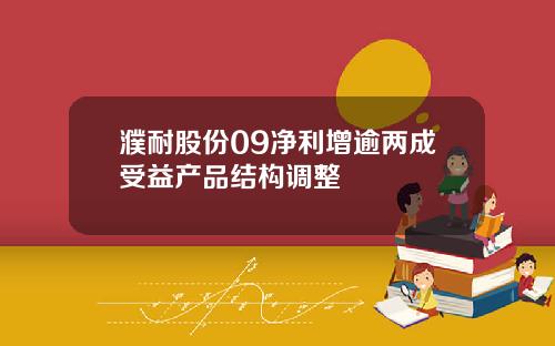 濮耐股份09净利增逾两成受益产品结构调整