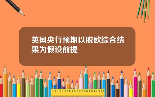 英国央行预期以脱欧综合结果为假设前提