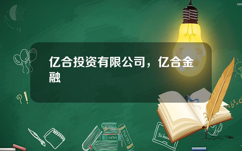 亿合投资有限公司，亿合金融