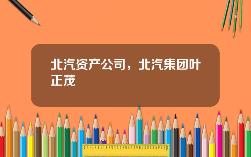 北汽资产公司，北汽集团叶正茂