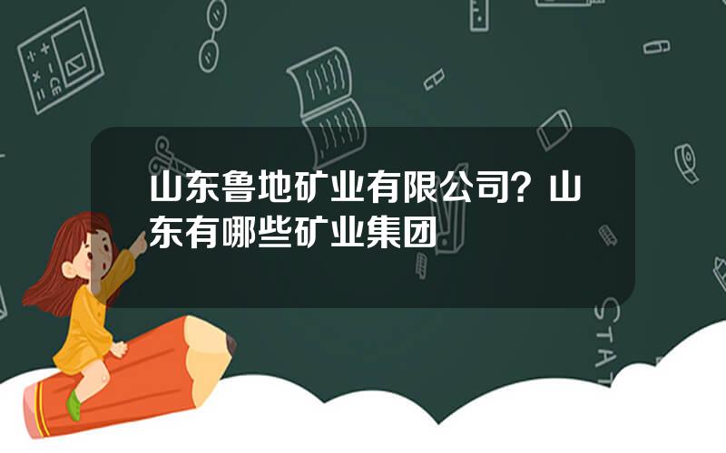 山东鲁地矿业有限公司？山东有哪些矿业集团