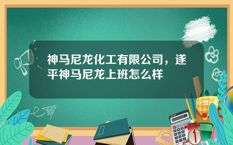 神马尼龙化工有限公司，遂平神马尼龙上班怎么样